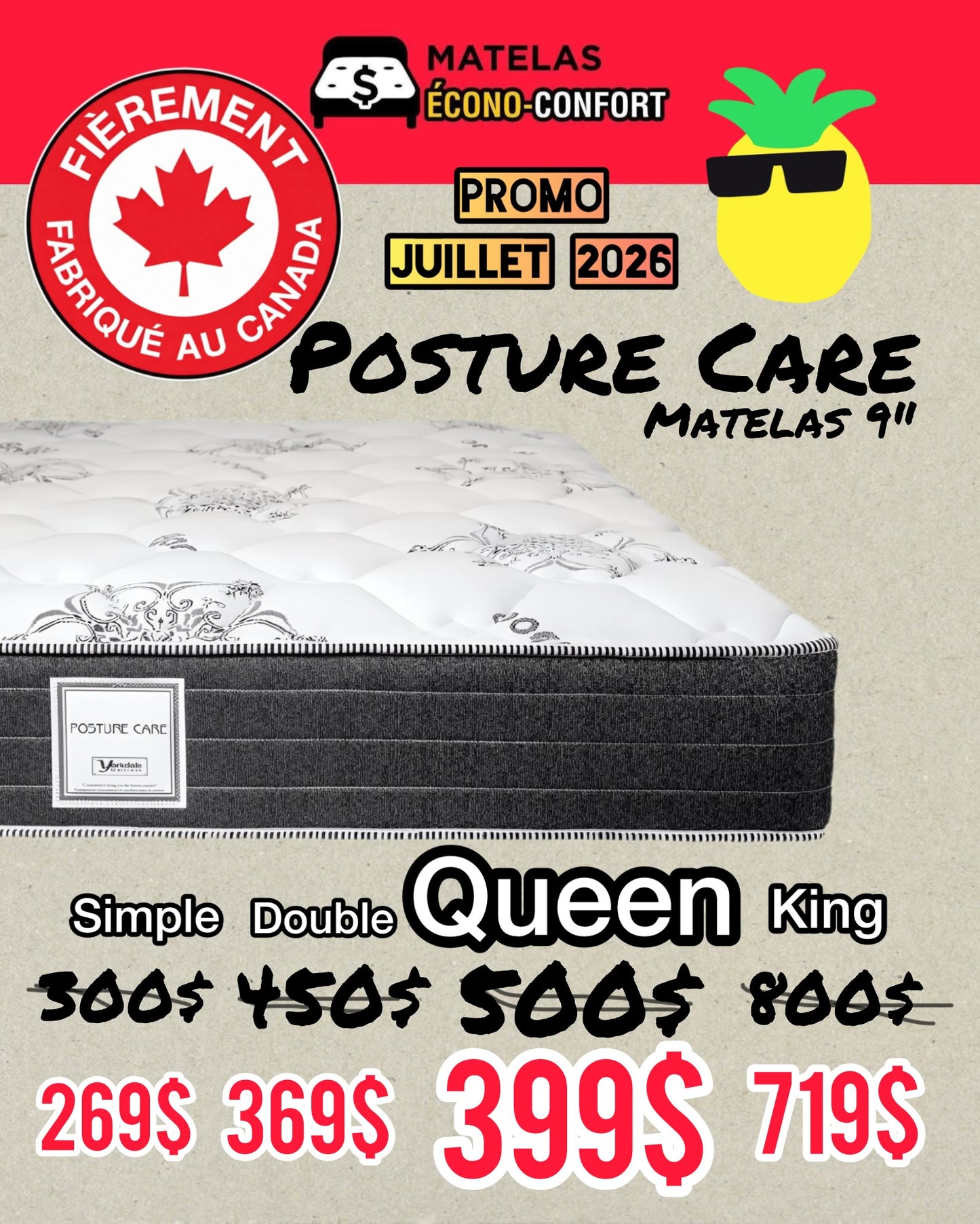Matelas Posture Care